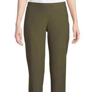 NWT Eileen Fisher Crepe Slim Ankle Pant